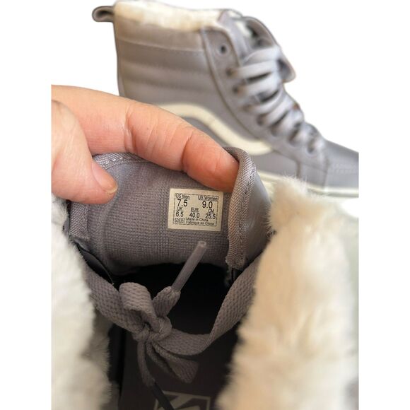 Vans Sk8-HI All Weather MTE Leather/Lilac Gray M 7.5/W 9 - Picture 7 of 8